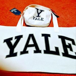 Classic Yale Tote & Cosmetics Pouch Set